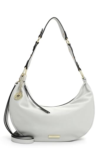 Bolso de hombro Betzy Hobo Bag gris claro espacioso para solucionar tu rutina
