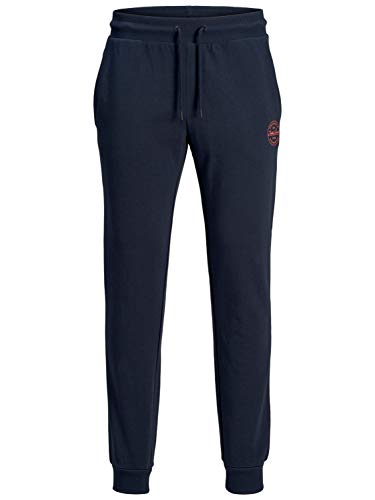 Jack & Jones NOS Hombre Jjigordon Jjshark Sweat Pants Viy Noos Pantalones de Deporte Not Applicable, Azul (Navy Blazer Navy Blazer), W (Tamaño del Fabricante: L)