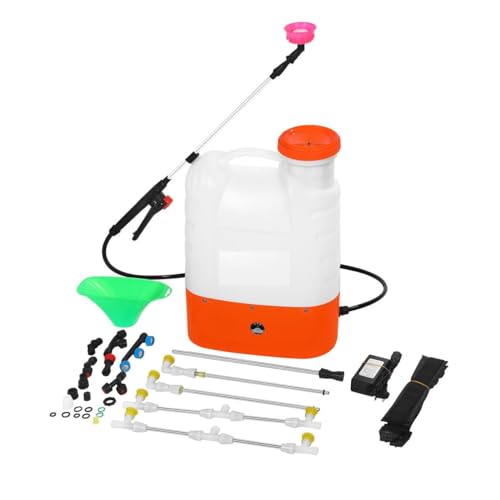  POMPA IRRORATRICE A SPALLA 16 LT BATTERIA RICARICABILE ELETTRICA NEBULIZZATORE