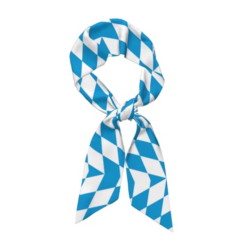 Bavarian flag Patterned women's long scarf, (46.9 x 3.1 inches), fashionable and versatile, enhances the overall shape,