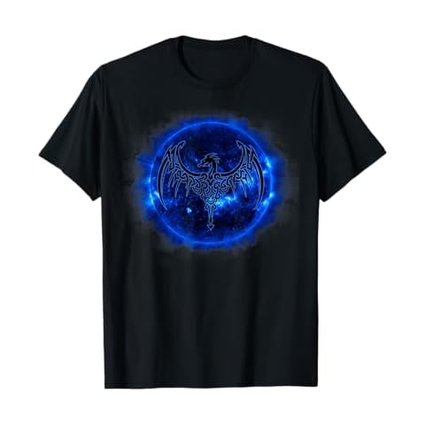 Celtic Dragon Blue Sun T Shirt Tattoo T-Shirt Cover