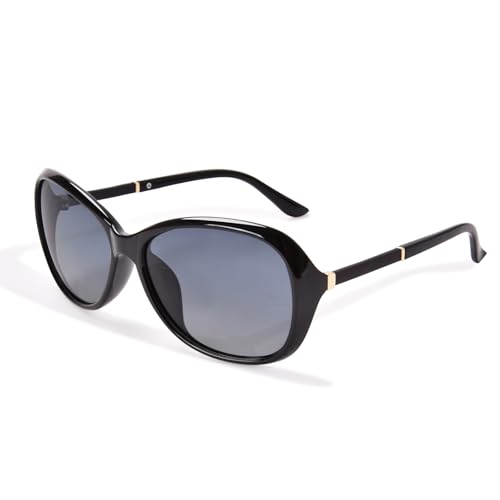 OPTOFENDY Polarized Oversized Sunglasses Womens, Trendy Butterfly Sun Glasses Ladies Shades UV400 Protection, OP2232