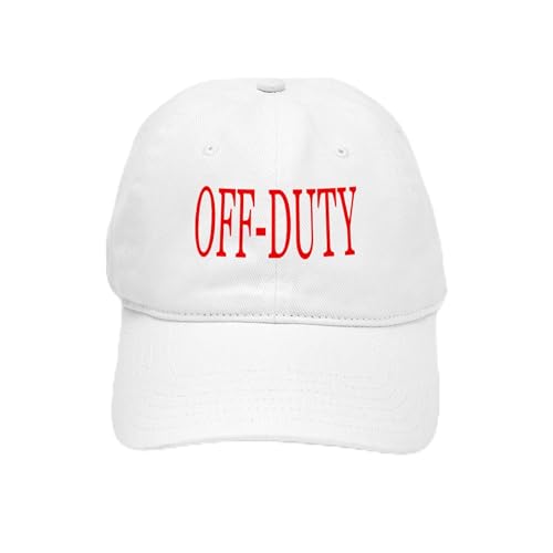 CafePress Off Duty (Red) Cap Unique Adjustable Baseball Hat