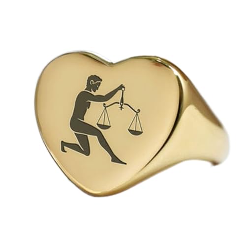 Bague Balance en forme de cœur, le cadeau idéal en argent plaqué or