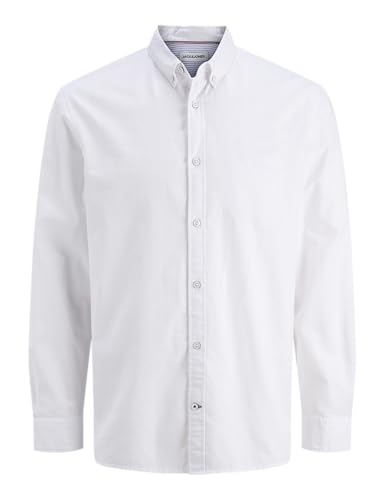 Jack & Jones Jjoxford - Camiseta para Hombre, Blanco, M
