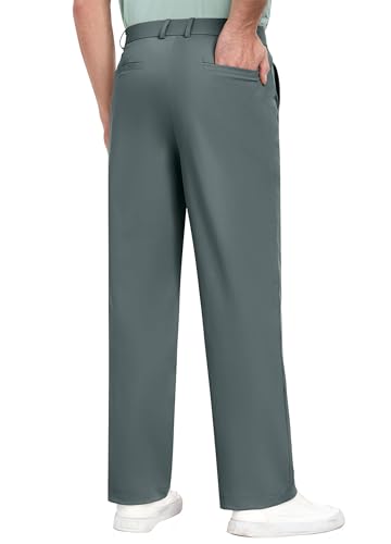 PEGENO Mens Golf Pants with 4 Pockets Stretch Lightweight Quick Dry Breathable Slacks Casual Work Dress Pants for Men3