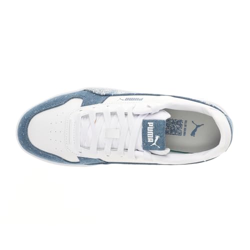 PUMA Womens Carina Street Denim Graphic Lace Up Sneakers Shoes Casual - White4