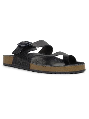 Image of Bata 8755 NEW BIO MILLED E: Men's Maroon Casual Slip-On Thong Slippers for Stylish Comfort