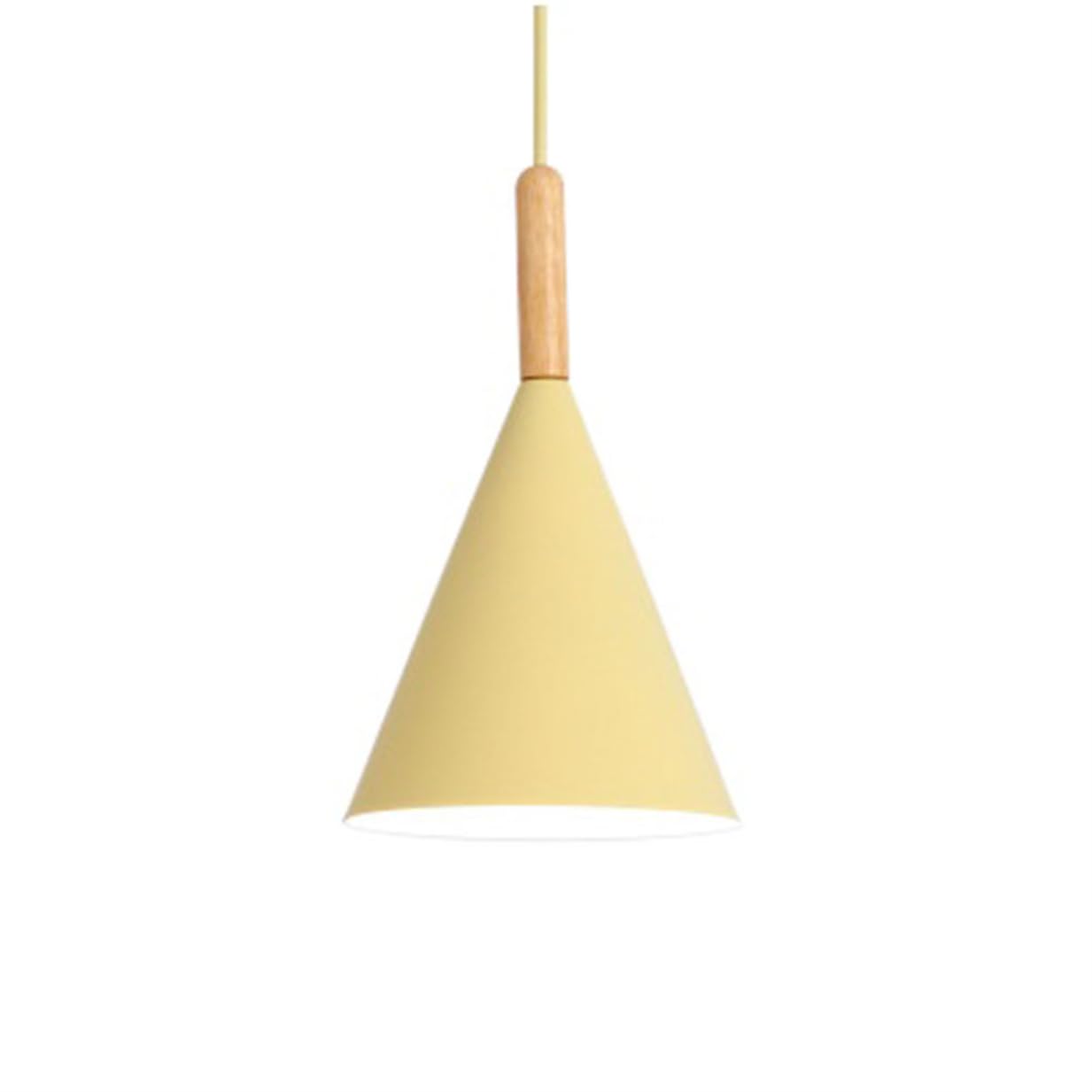 YGZPALH Modern Pendant Lights for Kitchen Island Hanging Pendant Lamp Foyer Lighting Fixtures Rustic Cone Shape Hanging Light for Kitchen Island, Dining Room, Hallway, Adjustable Cord