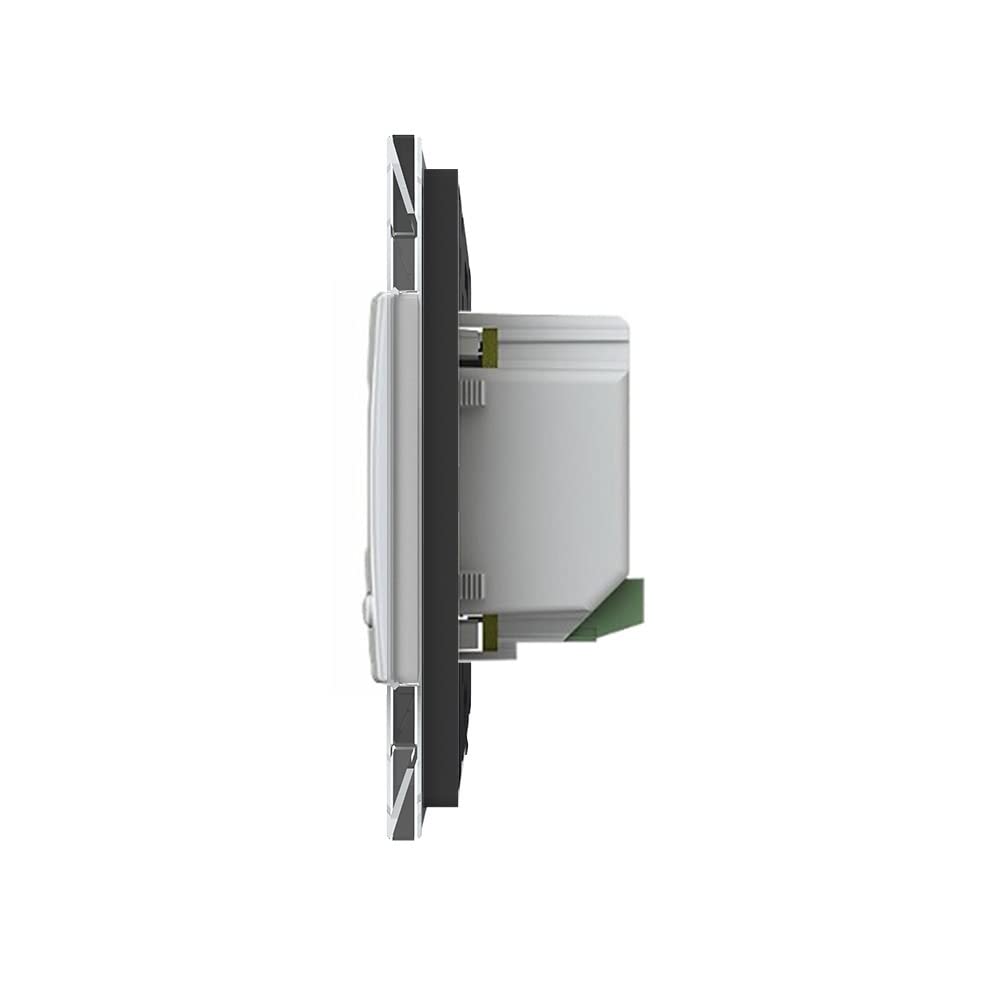 LIVOLO LCD Raumthermostat Thermostat Fußbodenheizung Weiß mit Glasrahmen für Fußboden Heizung Programmierbarer Wandthermostat Zeitpläne digitaler Display Raumtemperaturregler VL-Pro/SR-11