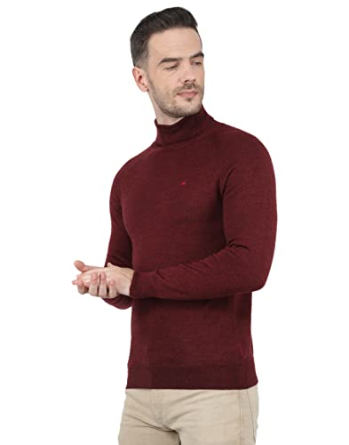 Image of Monte Carlo Men Wool High Neck Pullover Sweater