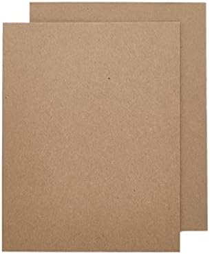 Small Chipboard Sheets - 8 1/2" X 11" - .022 - Kraft - Bundle 325 - .055 Thick | Quantity: 325