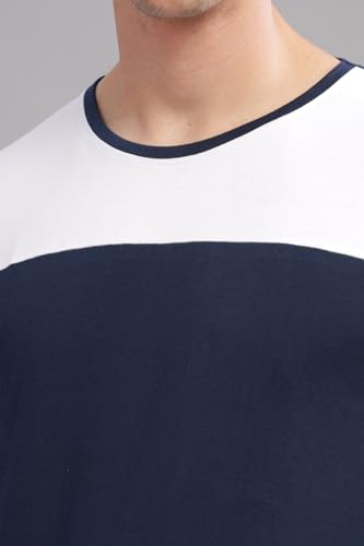 Image of ADRO Full Sleeve Tshirt for Men | Colorblock T Shirt for Men | 100% Cotton Tshirt | Full Sleeve Regular Fit T-Shirt | Men's Full Sleeves T Shirts