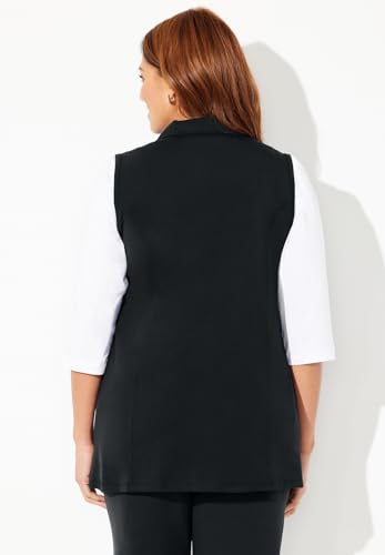 Catherines Women's Plus Size Suprema Studio Zip Front Vest2