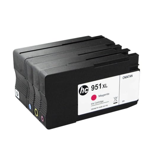 Ink Cartridge 950 951 950xl 951xl OfficeJet Pro 8100 8600 8610 8615 8620 8625 8630 251DW 276DW���F�C���N�Ŗ������ꂽ251DW(1SET - C M Y BK)