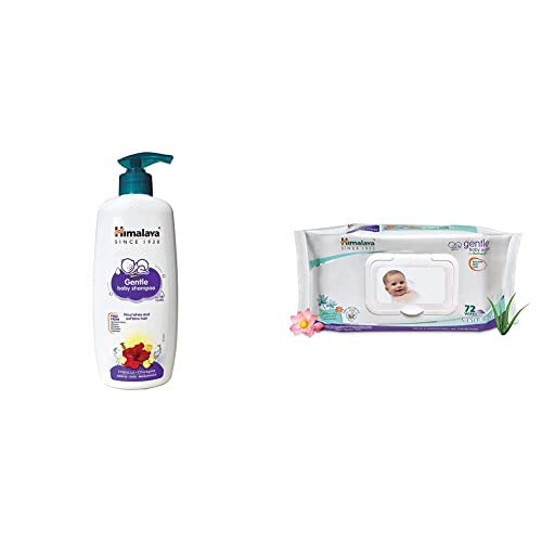 Image of Himalaya Baby Shampoo (400 ml) & Himalaya Gentle Baby Wipes, 72 Wipes