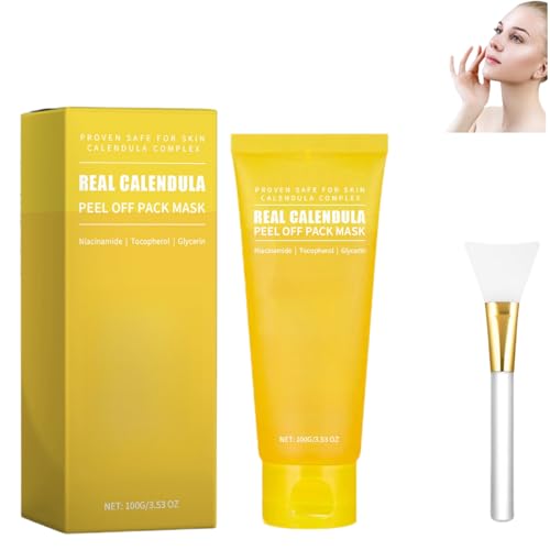 Mascarilla peel-off de caléndula, mascarilla peel-off de limpieza profunda, mascarilla nocturna de colágeno, mascarilla limpiadora de puntos negros y poros.