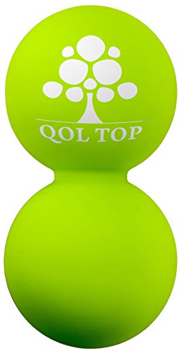 QOL TOP Massage Peanut Ball, Massage Balls for Back, Double Lacrosse Balls Massage, Myofascial Release Ball, Trigger Point Ball.