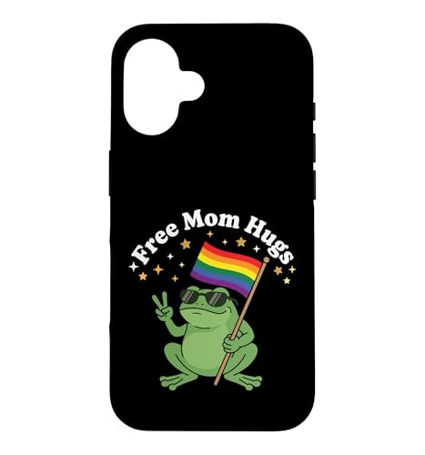 Free Mom Hugs LGBTQIA+ Ally Pride Month�B �X�}�z�P�[�X iPhone 16 �p