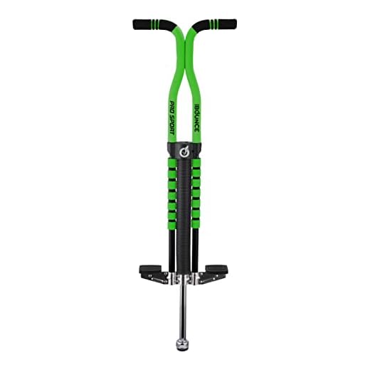 New Bounce Pogo Stick for Kids - Pogo Sticks for Ages 9 and Up, 80 to 160 Lbs - Pro Sport Edition, Quality, Easy Grip, PogoStick for Hours of Wholesome Fun (Black & Green)
