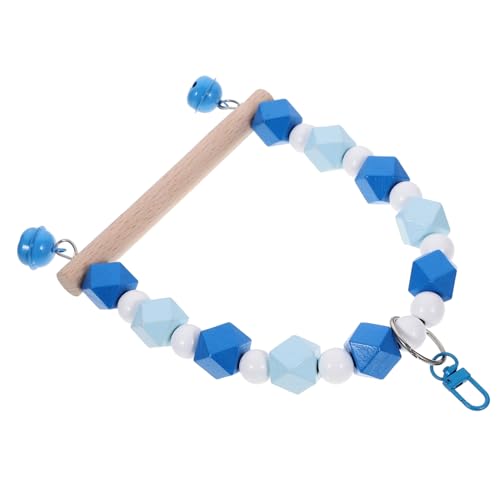 ABOOFAN ?秋千?? ?咬???枝スド ブルー 鳥用吊り下げ遊具 耐久性と 素材採用 鳥の遊び場 かじり木に