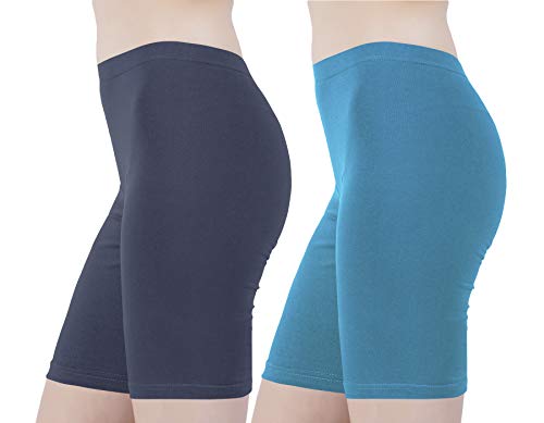 Image of Buy That Trendz Cotton Lycra Tight Fit Stretchable Cycling Shorts Womens | Shorties for Active wear /Exercise /Workout /Yoga /Gym /Cycle /Running Red Grey Combo Pack of 2