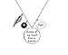 Paris Selection Dad Memorial Necklace Sympathy Gift- A Piece of My Heart Lives in Heaven in Memory of Dad