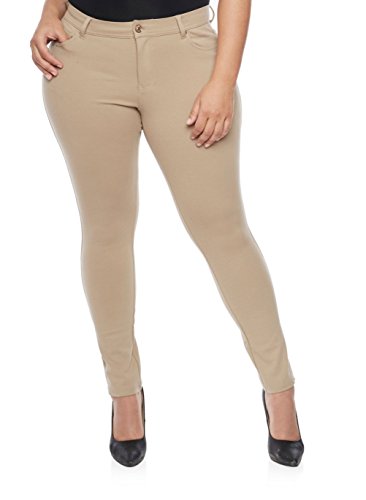 JC Jeans Premium Womens Plus Size Twill Pants Stretch Skinny JC1150P Solid Color