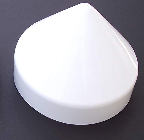 Jsp Manufacturing Plastic Piling Cone Marine Dock Boat Pylon Edge Post Head White Cover (White, 8.5"-Inch) #TOP6