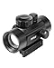 Pinty Tactical 1x40mm Reflex Red Green Dot Sight Riflescope, 4 MOA Rifle Optic Sight, Fits 20mm Picatinny Weaver Rail