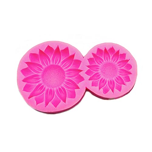 Sun Flower Shape Flower Epoxy Glues Silicone Mold Table Soft Ceramic Plaster Ornament Car Air Outlet Decorations