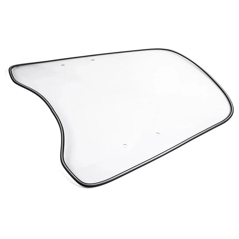 Deflettore Moto Parabrezza Universale per Moto, Spessore 2 mm, deflettore Trasparente, Protezione Antivento Trasparente Spoiler Parabrezza