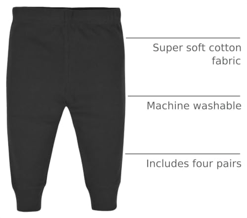 Gerber Baby Boys 4-Pack Sweatpants, Camo/Gray, 3-6 Months US - image 4