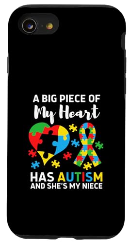 Big Piece Of My Heart Has Autism  ӎ f  X}zP[X iPhone SE (2020) / 7 / 8 p