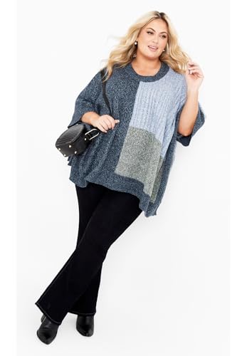 Women's Plus Size Mia Color Poncho2