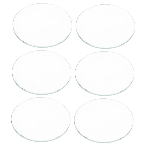 6Pcs Flat Watch Glass Lens Replacement Thickness High Definition Transparent Mineral Glass for Watchmaker Repair and Maintenance