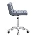 Dir Beauty Salon All Purpose Rolling Stool, for Manicure Technician, Doctor Office, Tattoo with Height Adjustment Jockey, Grey