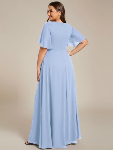 Image of Ever-Pretty Plus Women's Chiffon Plus Size Formal Mother of Bride Dresses