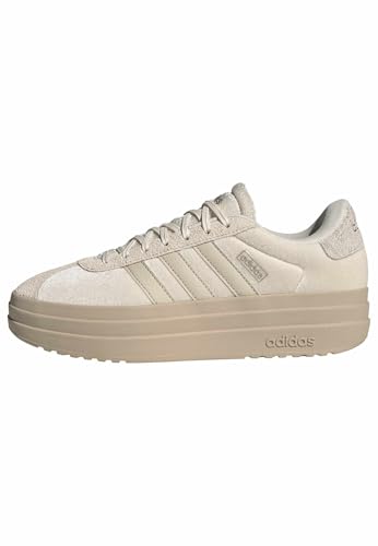 Image of adidas Womens Vl Court Bold Lace Up Sneakers Shoes Casual - Pink