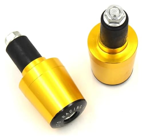 Motorrad Lenker Endkappen Für T&riumph Für Day&Tona 600/650/675 ABS/SE Für Triple Street Für Scrambler/Twin/Cup Motorrad-Lenkerenden Stangengewichte Zubehör Lenkerende(1 Pairs Gold-a)