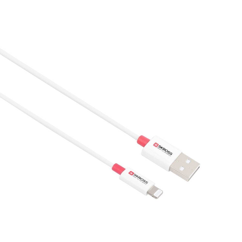 SKROSS USB-cable USB 2.0 USB-A jack 1.20m white Rund SKCA0004A-MFI120CN