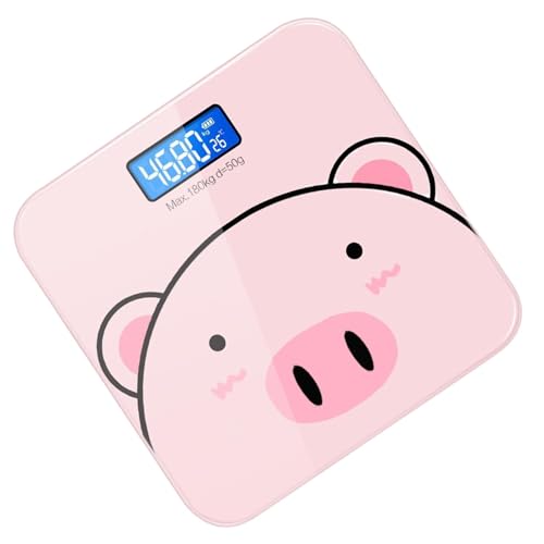 Báscula de personas, báscula digital | Báscula personal digital, balanza de peso inteligente | Báscula corporal de carga USB de dibujos animados, balanza automática para mujeres y hombres