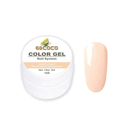 5ml nail UV Gel soak off UV LED Nail Art Pure Color Gel paint color UV gel polish (GD-CG-5ml-159)-image-38