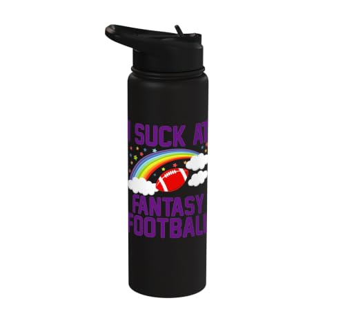 I Suck at Fantasy Football Last Place Fantasy Football Loser Stainless Steel Insulated Water Bottle