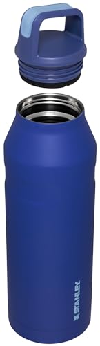 Image of Stanley IceFlow Cap and Carry Water Bottle | Wide Mouth Twist Lid | Lightweight & Leakproof for Travel & Sports | Insulated Stainless Steel | BPA-Free