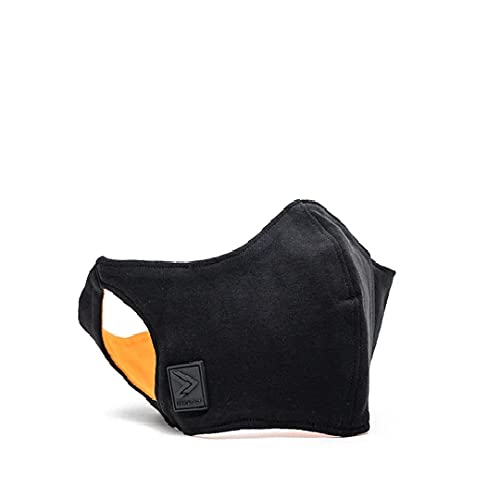 RunMask, Breathable Face Mask for Runners and Everyday Use, Sports Mask, for Gym, Cardio, and Fitness Use, Running Mask, Breathing Trainer Mask, Black, Small/Medium