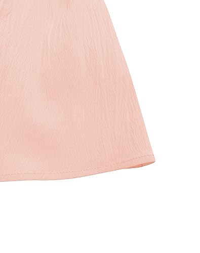Image of Bingerlily Girls Summer Casual Tops Square Neck T Shirts Cute Smocked Top Tees