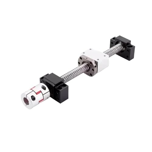 Metal Ball Screw nut end Processing Ball Screw Double Nut DFU2005 EKEF12 Ball Screw Set Length 150mm-1000mm End Processing Coupler Nut for Stepper Servo Motor(1000mm)