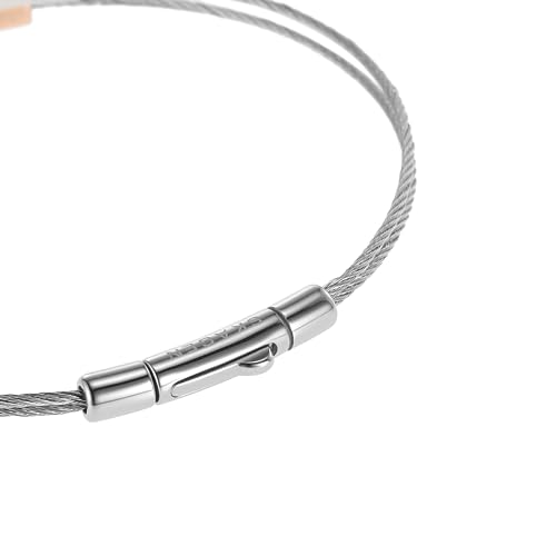 Skagen Women's Trendy Silver, Rose Gold or Gold Stainless Steel Bangle or Cuff Bracelet3