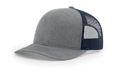 Image of Richardson 112 Trucker Hat - Premium Blank Baseball Cap, Adjustable Snapback Hat - Structured Six Panel Richardson Blank Hats